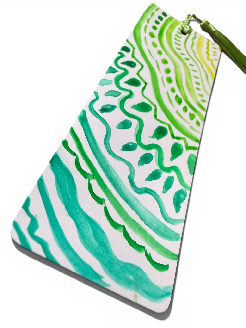 Green Wave Botanical Bookmark by JoJo