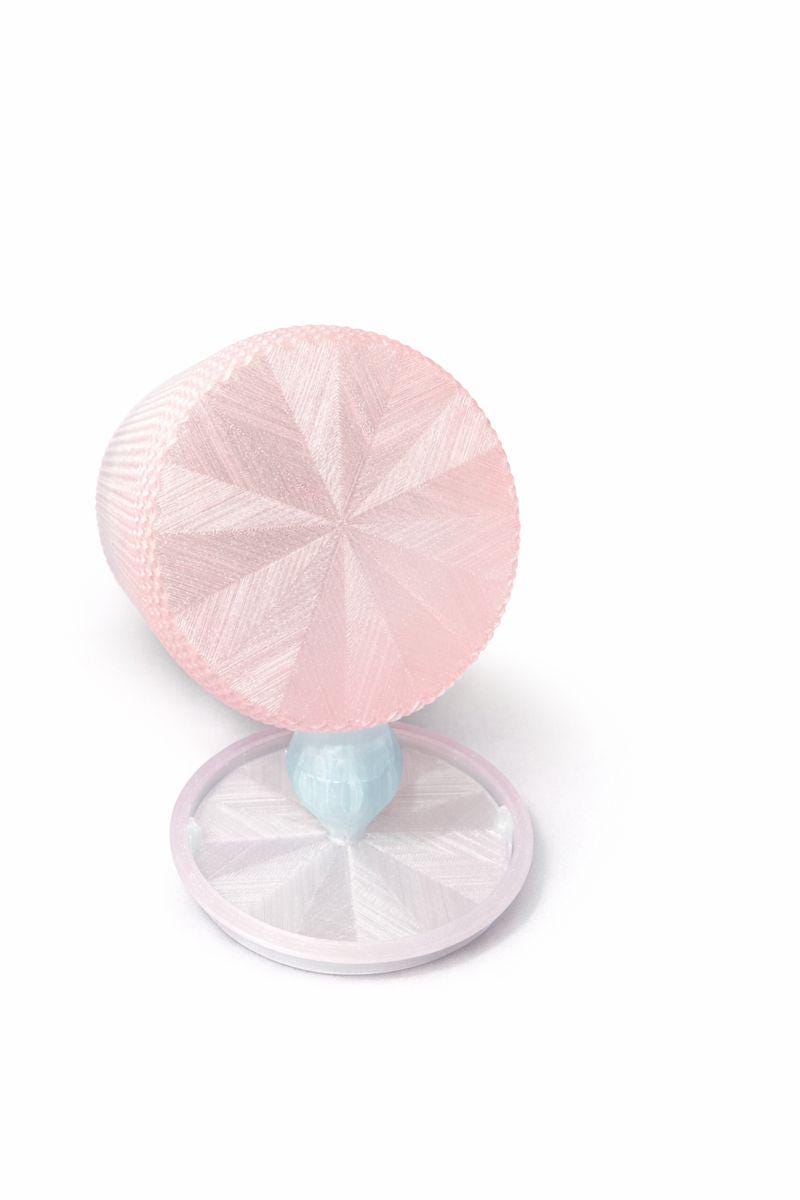 Minimalist Organizer with Flip-Top Lid, Modern Textured Storage Jar