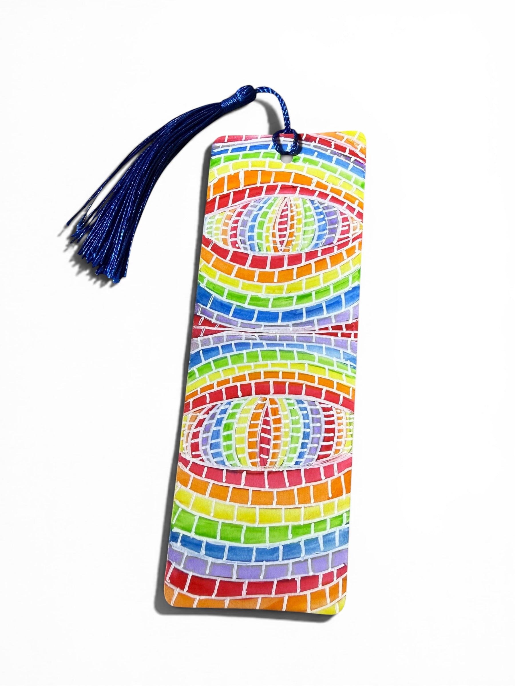 Rainbow Mosaic Tile Bookmark by JoJo