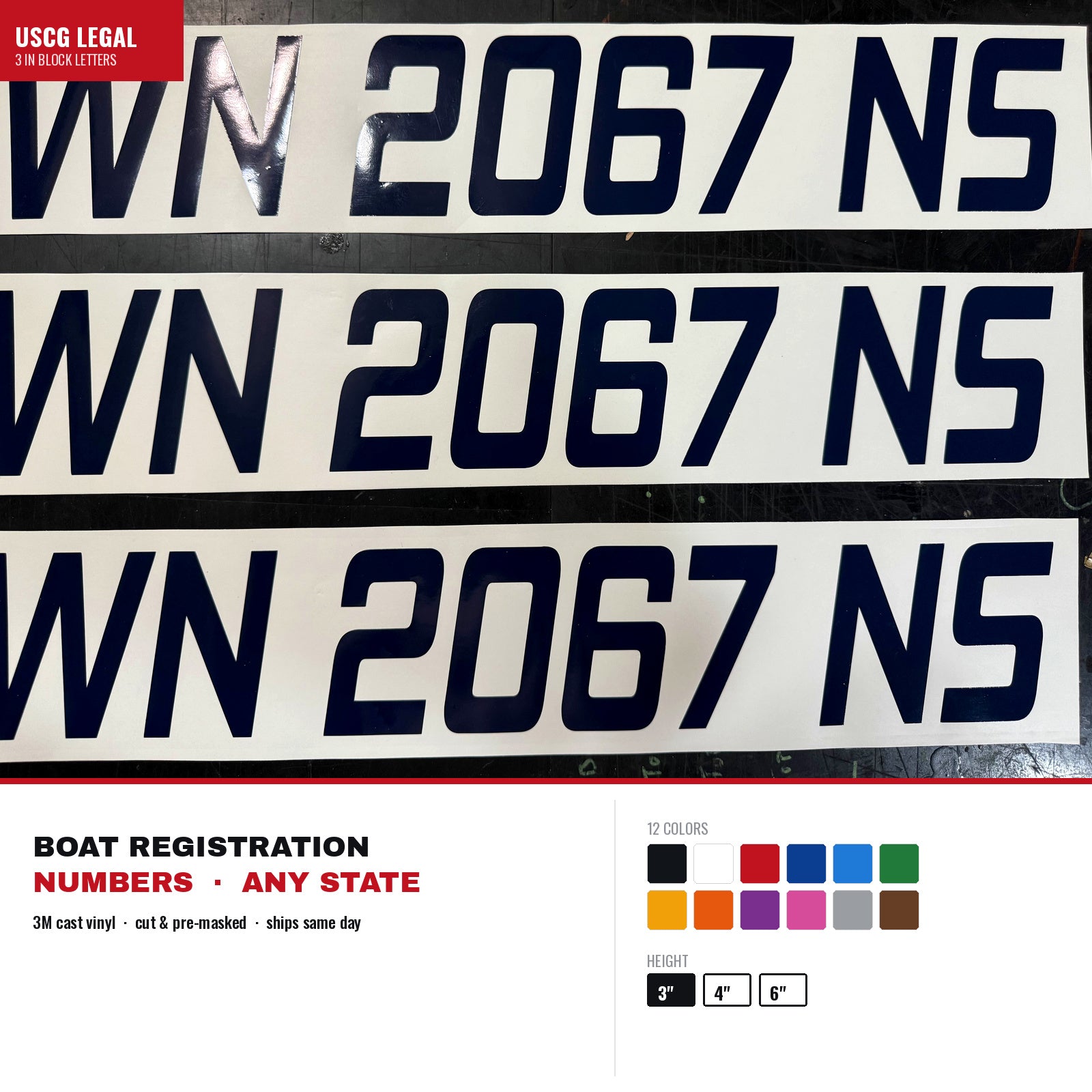 Boat Name & Hailing Port Lettering