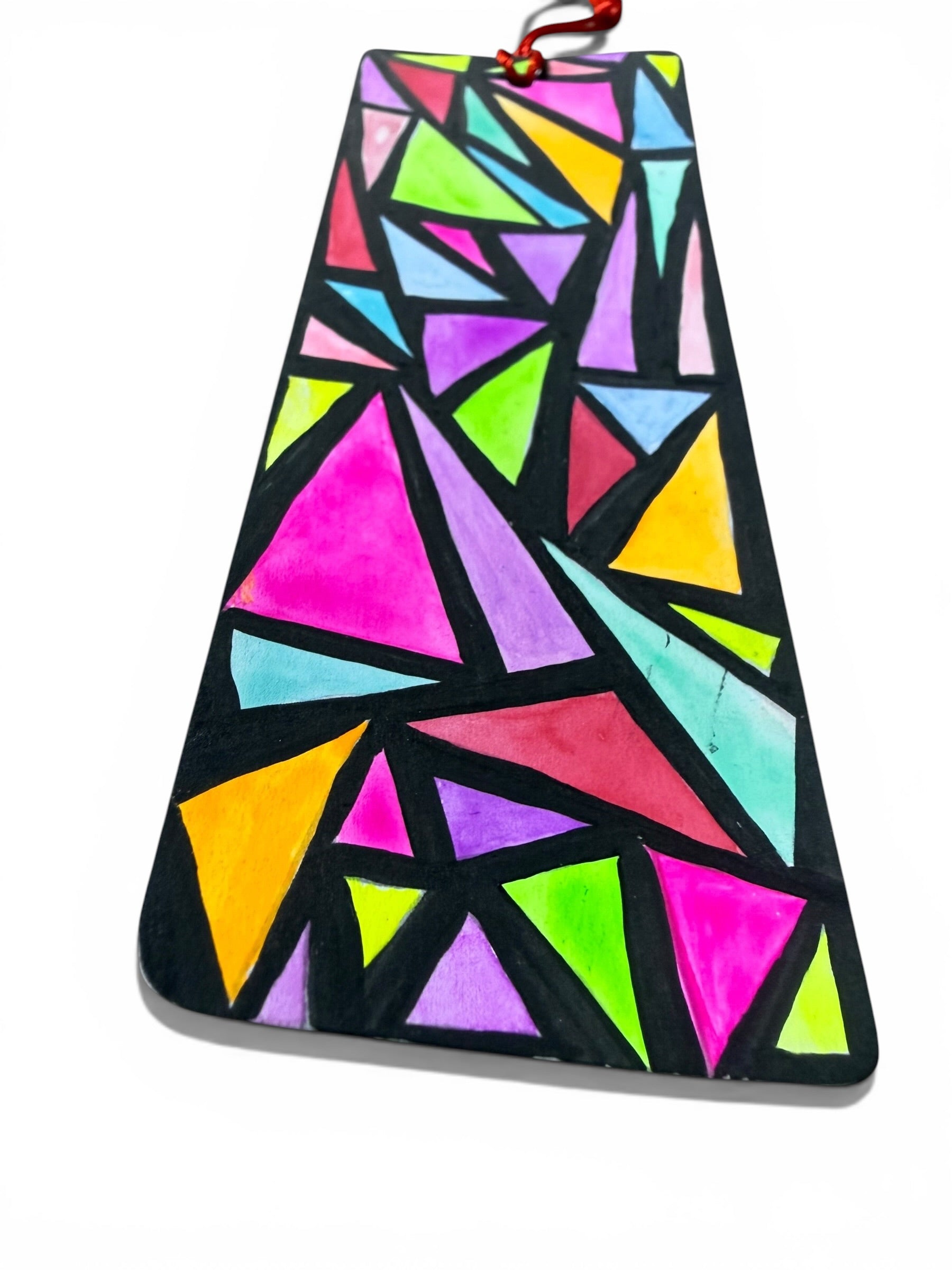 Colorful Geo Pattern Bookmark by JoJo