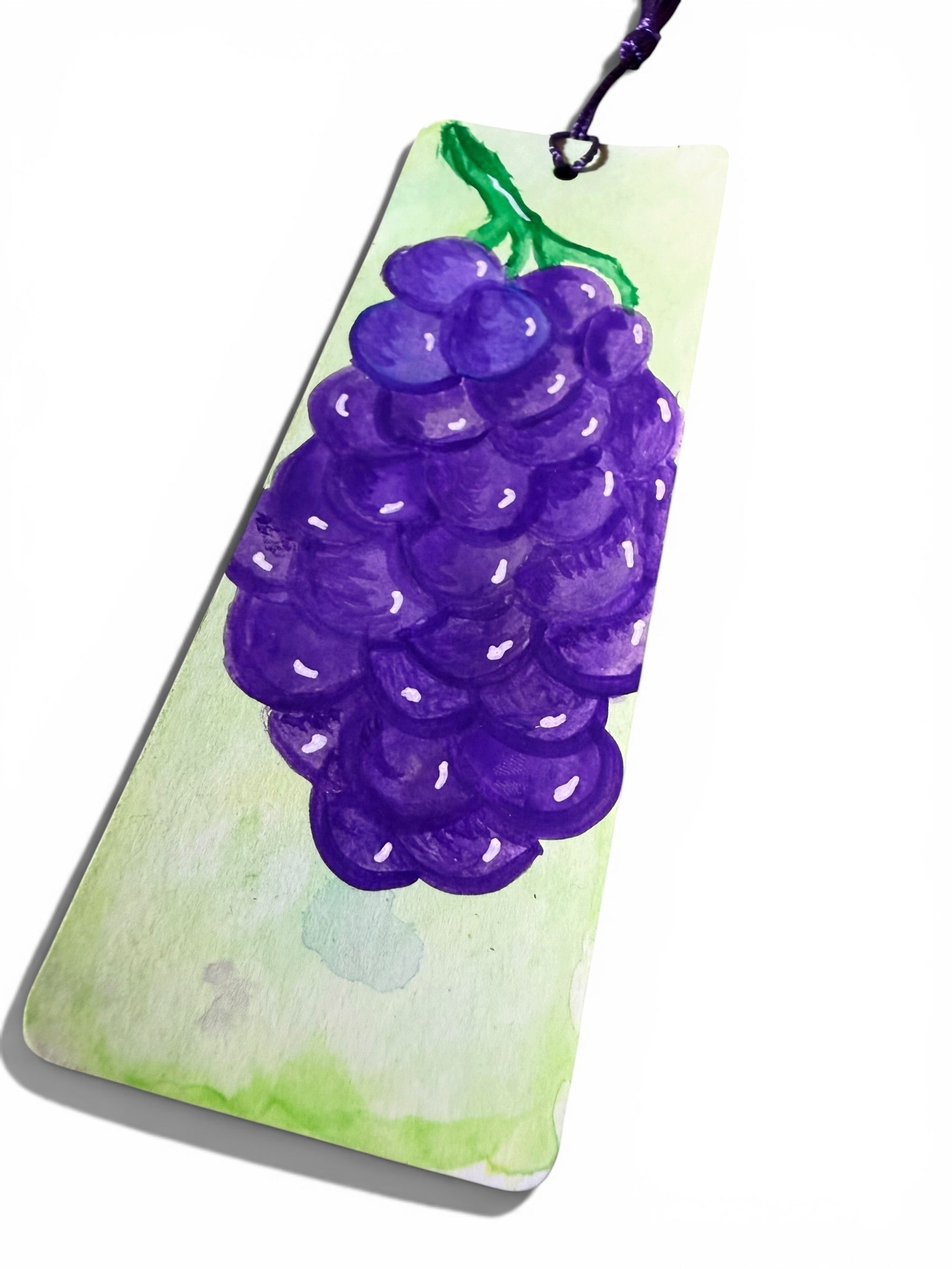 Watercolor Grape Bookmark by JoJo