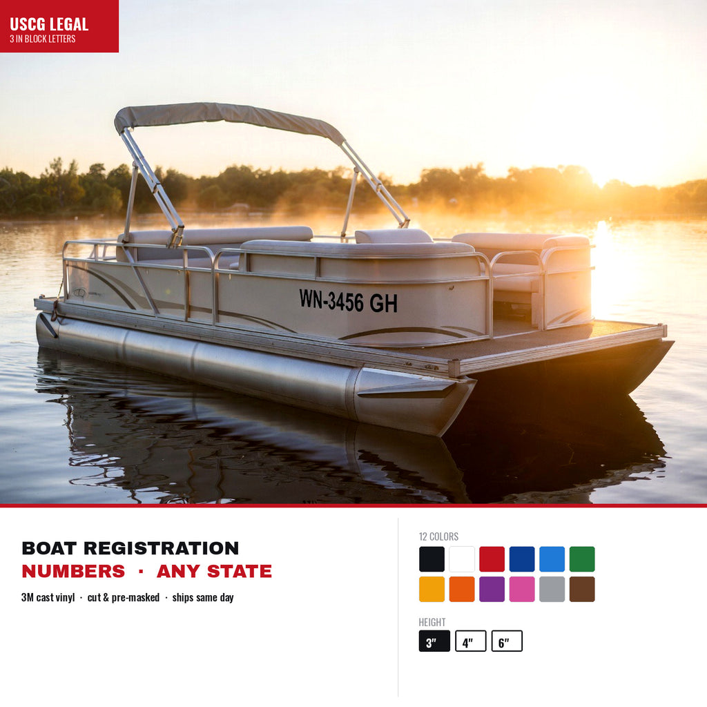 Boat Name & Hailing Port Lettering