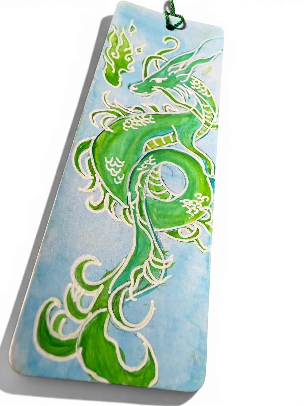 Watercolor Dragon Bookmark by JoJo