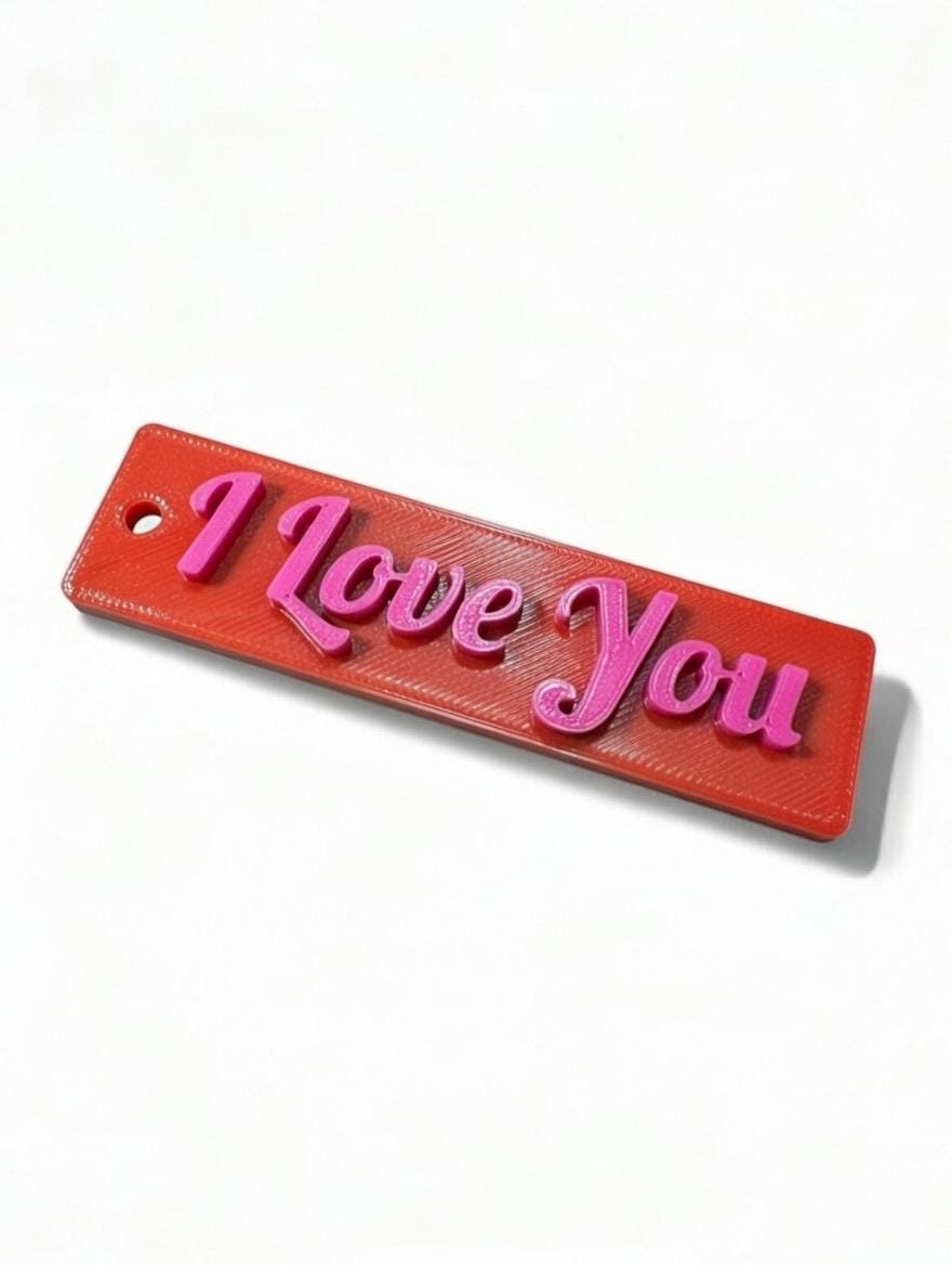 Custom 3D Printed Keychain – Personalized Name Tag, Business Branding