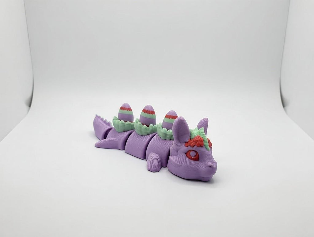 Limited Edition Easter Flexi Dragon – Articulated 3D Printed Poseable Fidget Toy