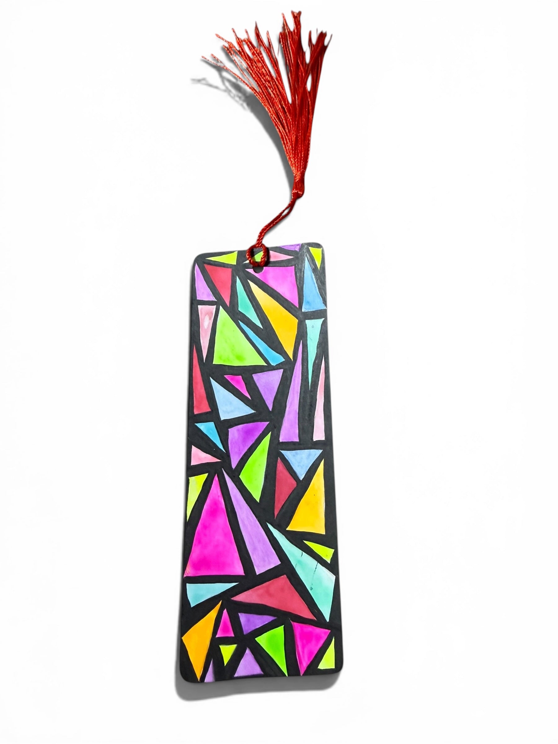 Colorful Geo Pattern Bookmark by JoJo