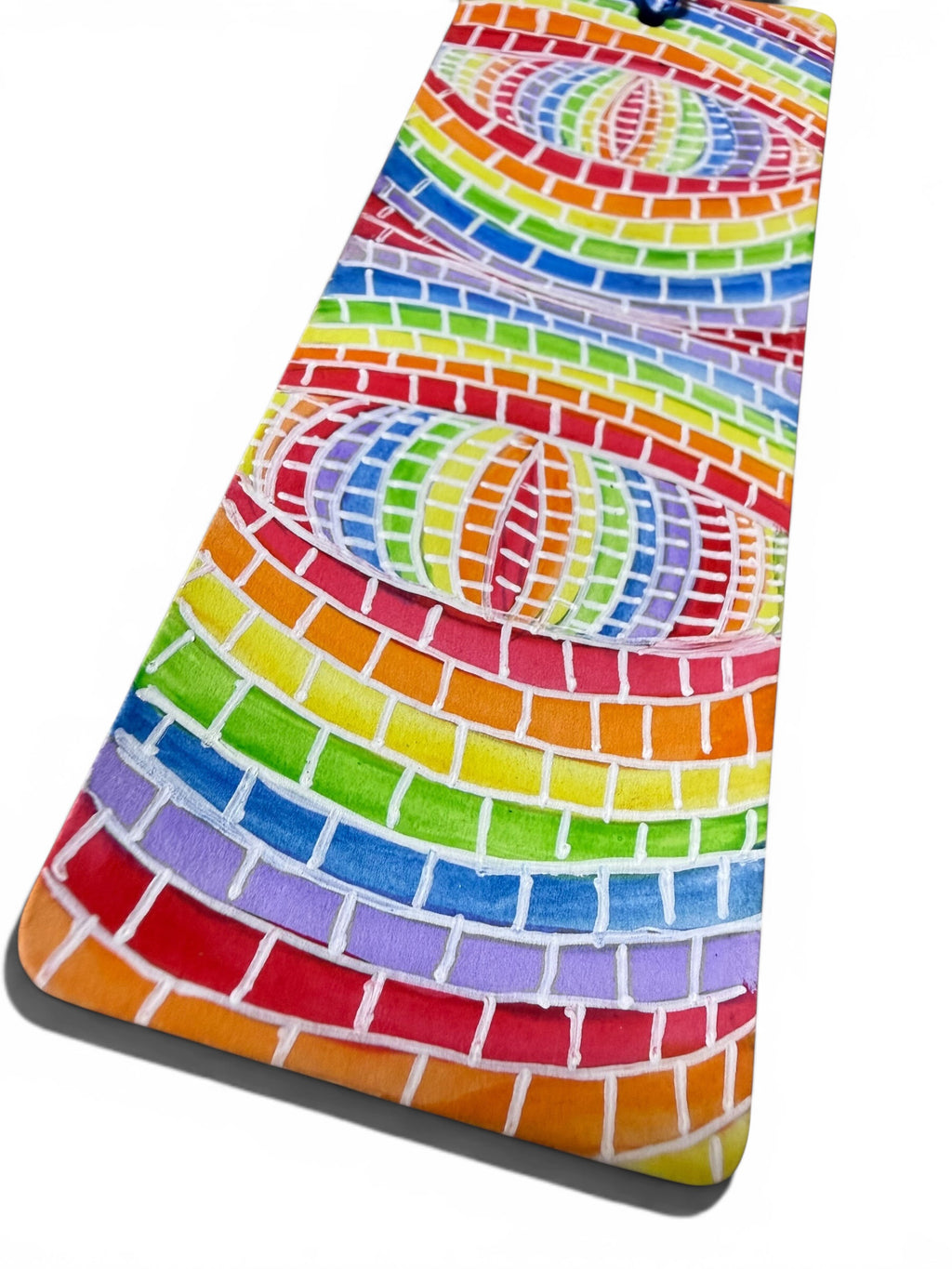 Rainbow Mosaic Tile Bookmark by JoJo