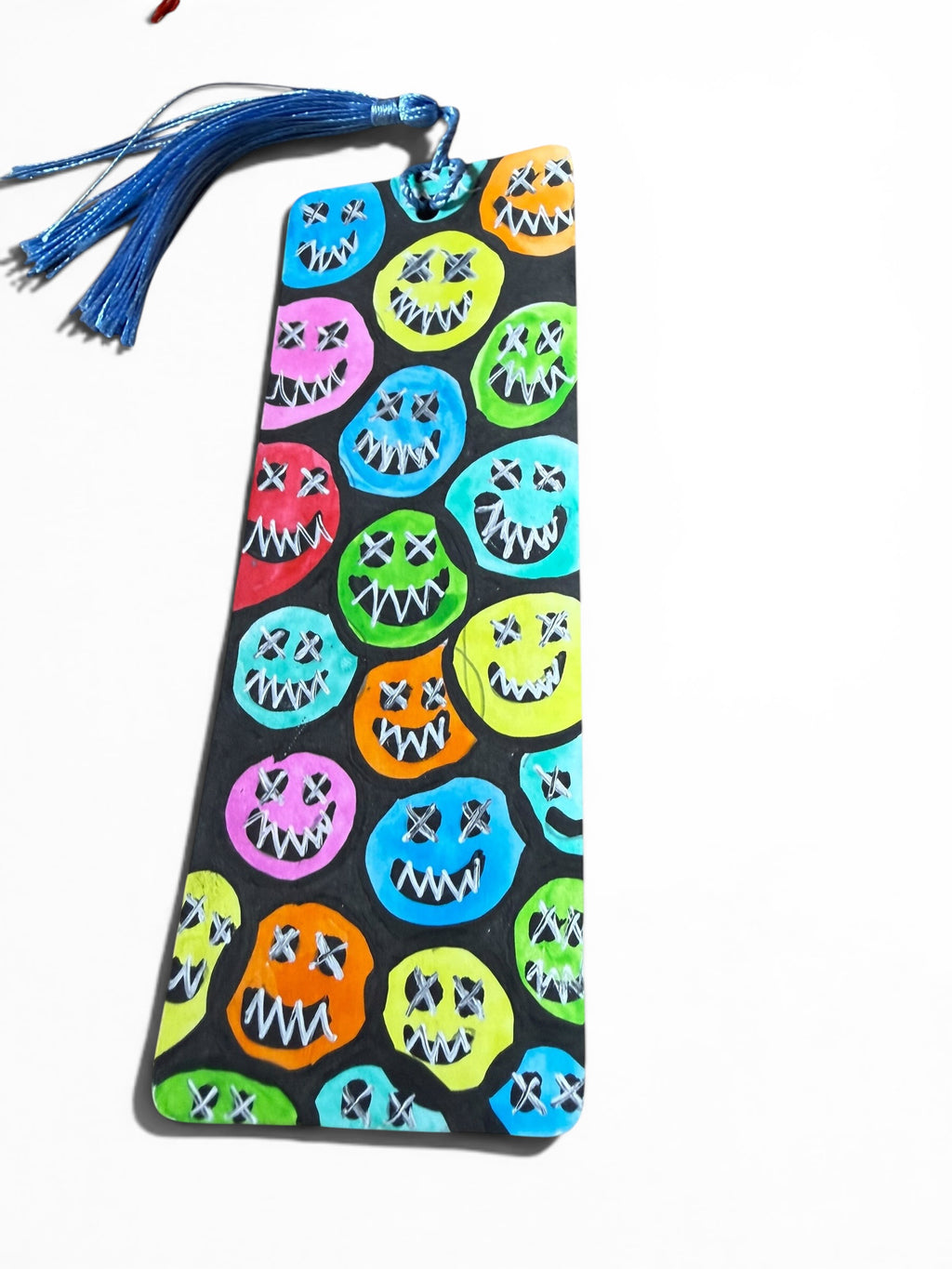 Creepy Smiley Face Bookmark by JoJo