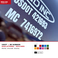 USDOT Number Decal Set — Both Doors | One Line, One Color