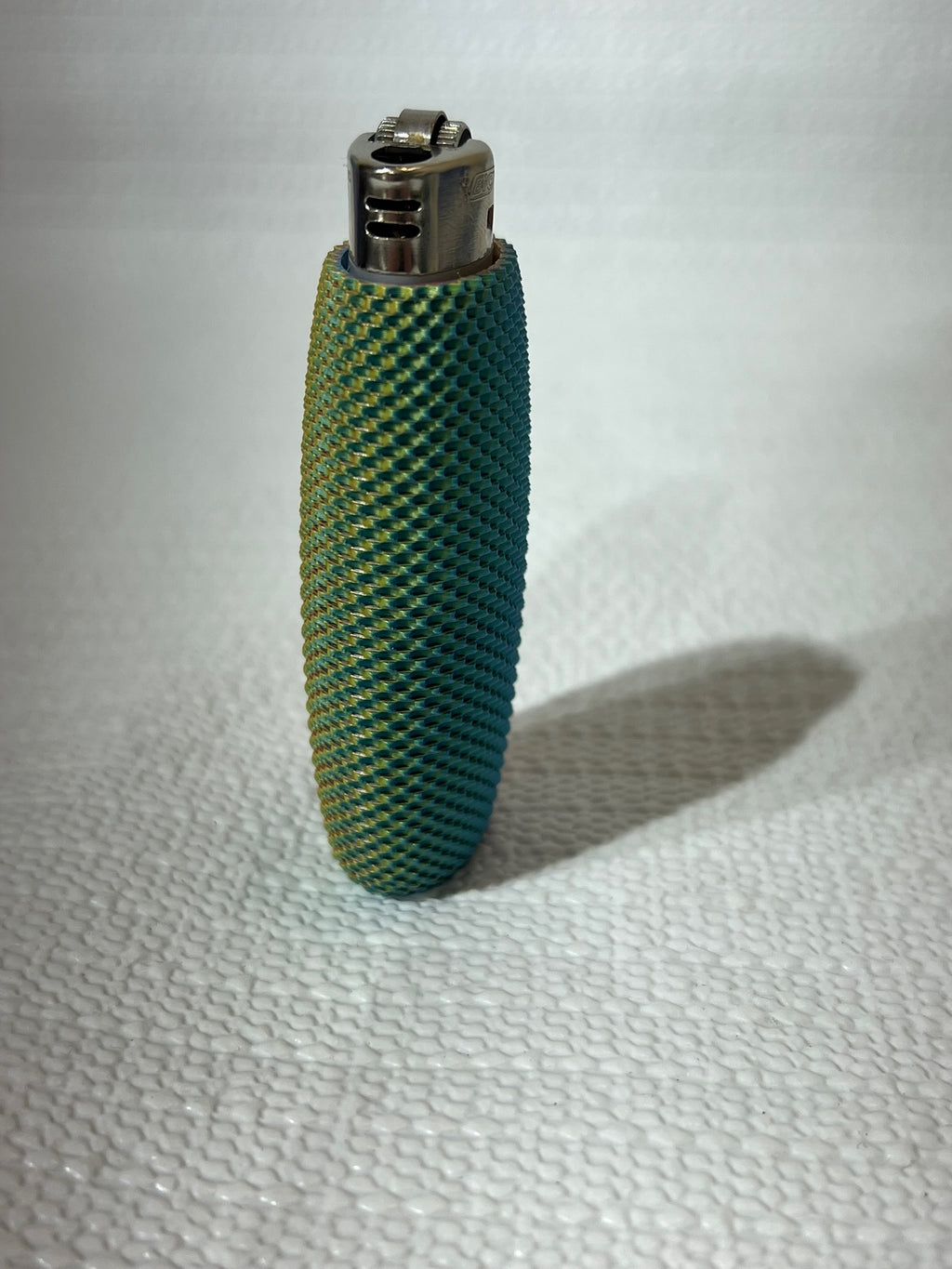 Glow in the Dark BIC Lighter Cover | Hi-Vis Textured Honeycomb Sleeve
