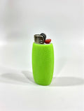 Glow in the Dark BIC Lighter Cover | Hi-Vis Textured Honeycomb Sleeve