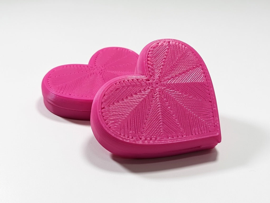 🩷 Heart Shaped Chopstick Rests | Hot Pink Set of 2 Cute Sushi Holders