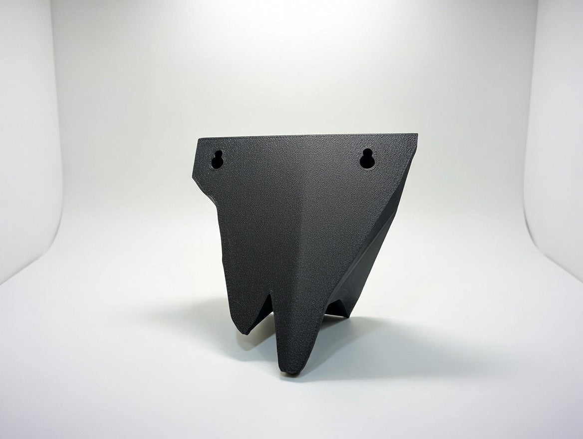 Geometric Mountain Wall Shelf | Modern Black Low-Poly Floating Decor
