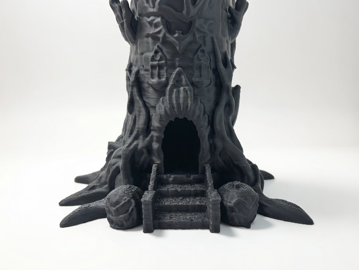 Gothic Witch Tower Dice Tower | Paintable 3Pc Set 12" Tall RPG