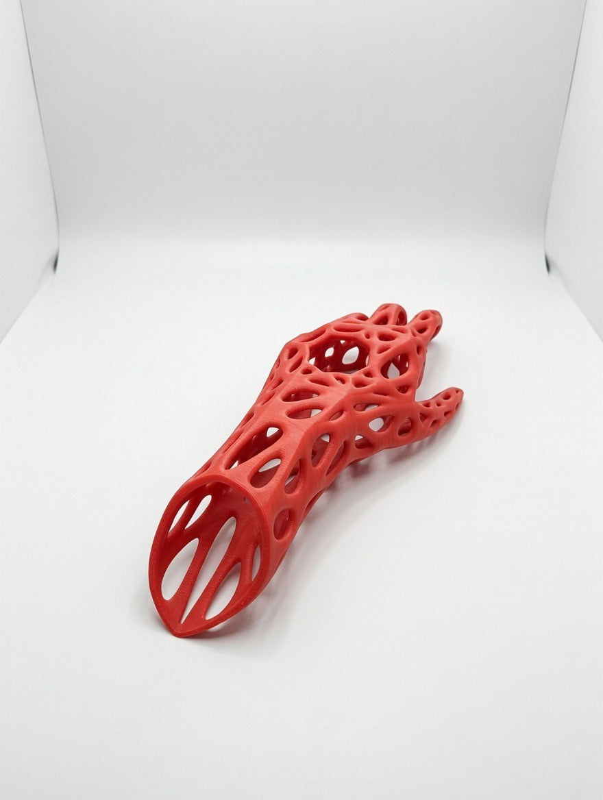 Modern Sculptural Wine Holder – Abstract Hand Floating Bottle Display | Unique Bar Decor