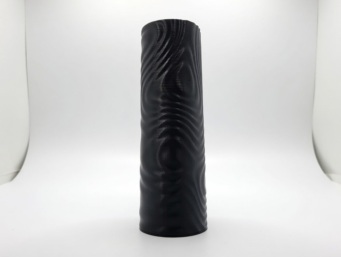 🖤 Textured Black Swirl Incense Holder | Modern 3D Printed Incense Stand