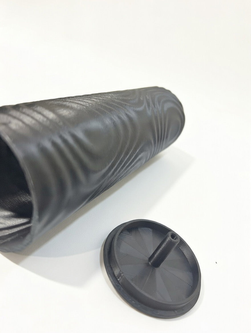 🖤 Textured Black Swirl Incense Holder | Modern 3D Printed Incense Stand