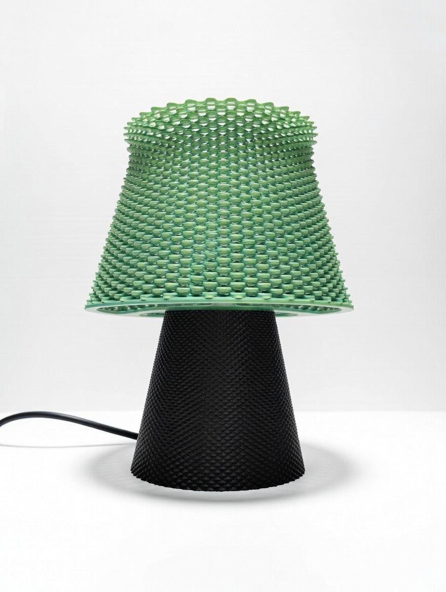 Textured Honeycomb Table Lamp | Modern 3D Printed Glow Shade