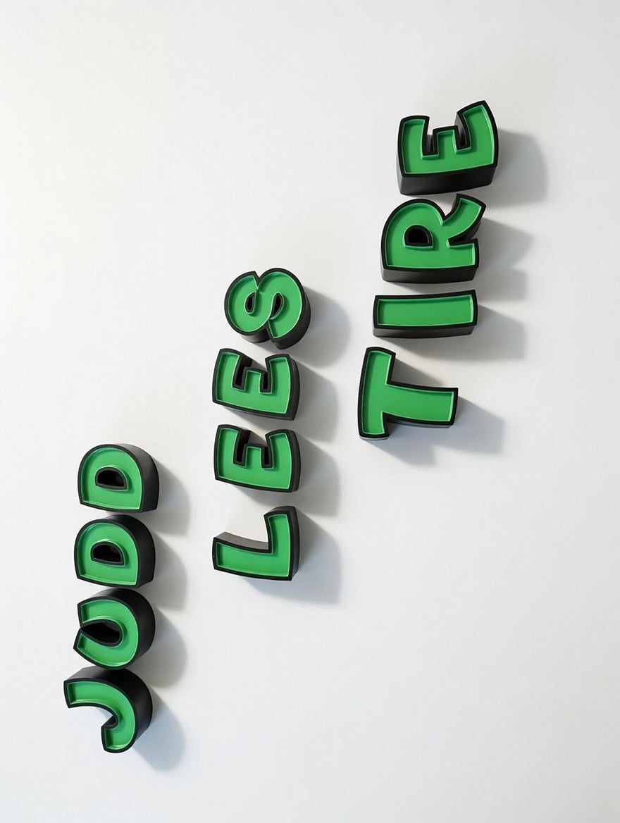 Custom Designed 3D LED Business Sign Letters | Storefront Neon-Style Logo