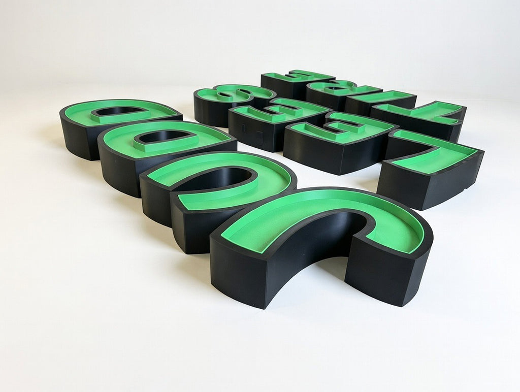 Custom Designed 3D LED Business Sign Letters | Storefront Neon-Style Logo