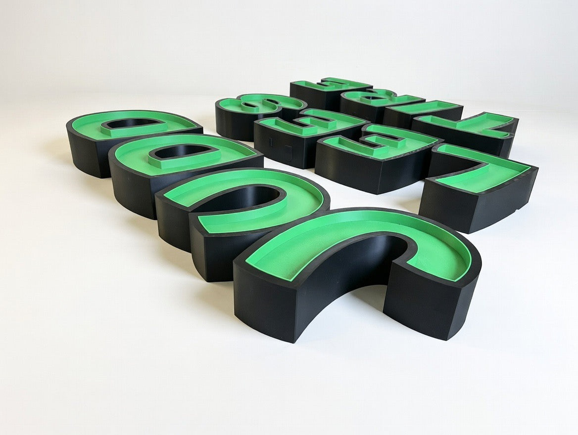 Custom Designed 3D LED Business Sign Letters | Storefront Neon-Style Logo