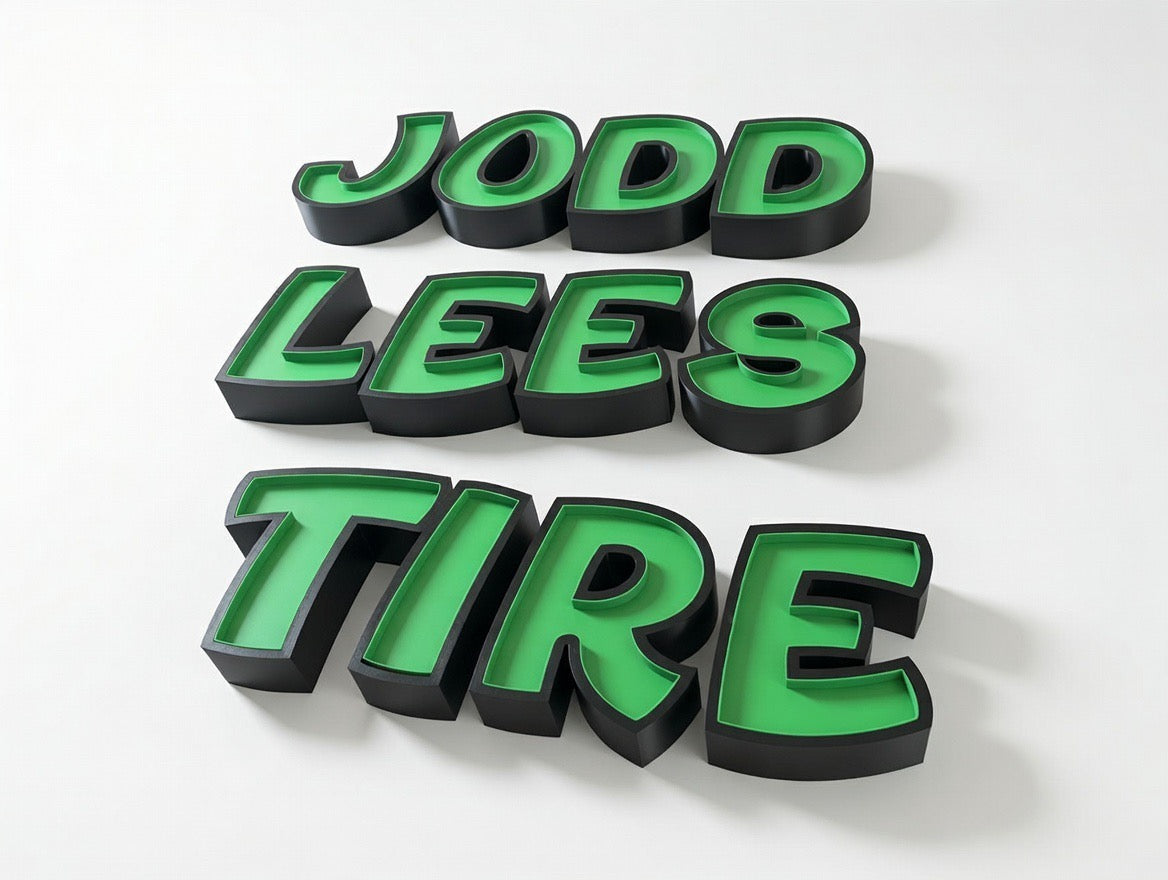 Custom Designed 3D LED Business Sign Letters | Storefront Neon-Style Logo