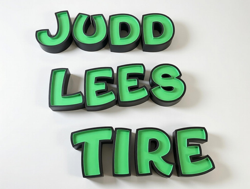 Custom Designed 3D LED Business Sign Letters | Storefront Neon-Style Logo