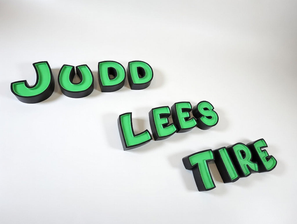 Custom Designed 3D LED Business Sign Letters | Storefront Neon-Style Logo