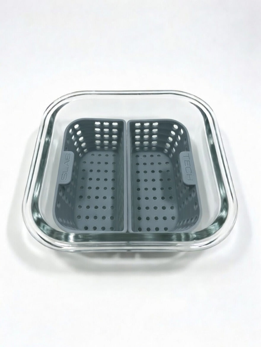Banger Basket Insert – Slab Tech Edition Limited Run  – Dual Chamber Dab Organizer with Pyrex Dish –