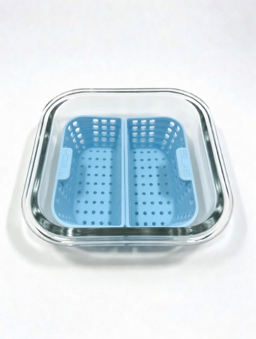 Banger Basket Insert – Slab Tech Edition Limited Run  – Dual Chamber Dab Organizer with Pyrex Dish –