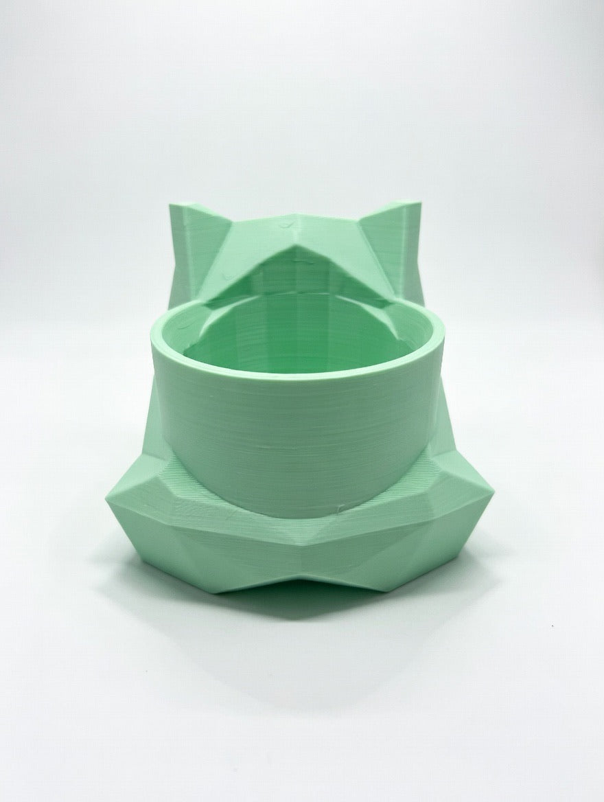 Bulbasaur Planter Pot – Low Poly Pokemon Inspired Plant Pot – Cute Desk Planter – Modern Geek Decor