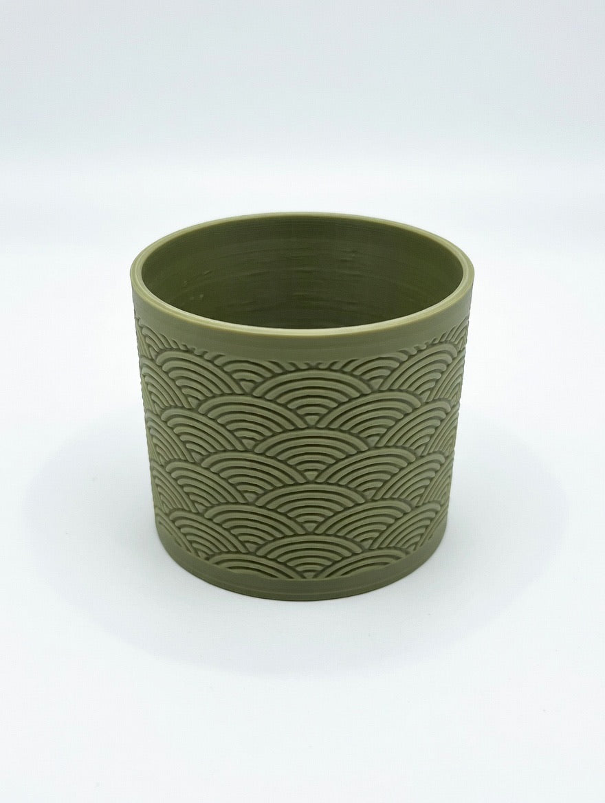 Modern Textured Planter Pot – Small Minimalist Plant Pot – Decorative Indoor Planter – Contemporary Home Decor