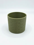 Modern Textured Planter Pot – Small Minimalist Plant Pot – Decorative Indoor Planter – Contemporary Home Decor