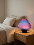 Mycelium Pleated Table Lamp — Cosmic Rose | Short
