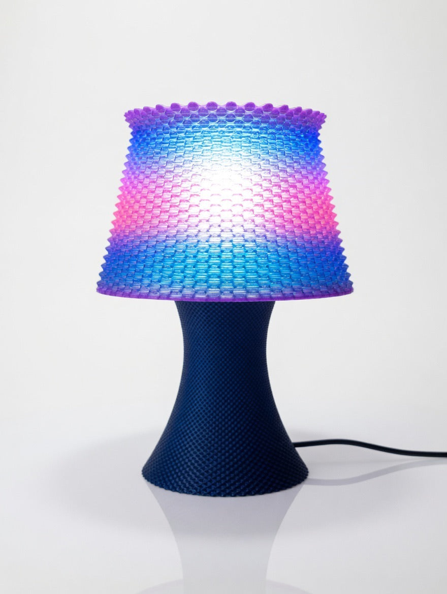 Mycelium Abstract Table Lamp — Summer Sunset