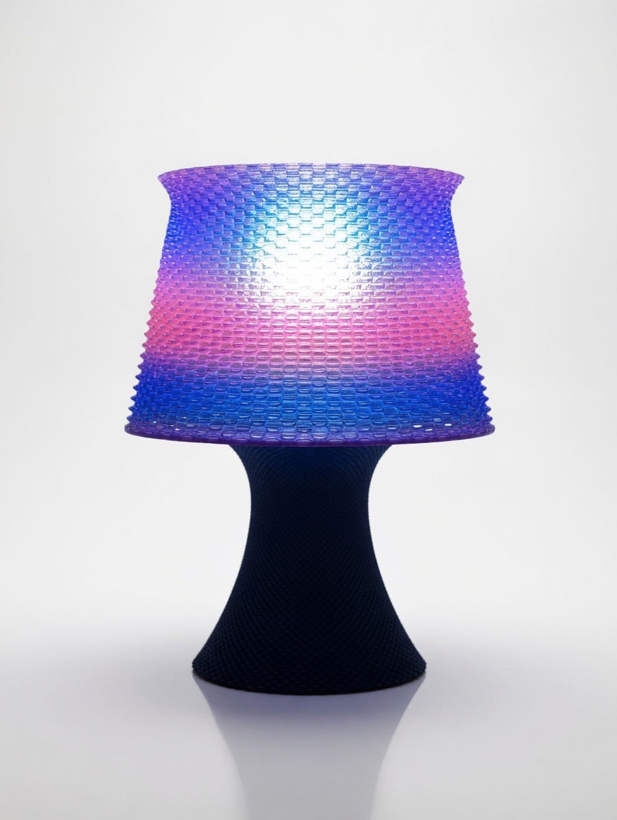 Mycelium Abstract Table Lamp — Summer Sunset