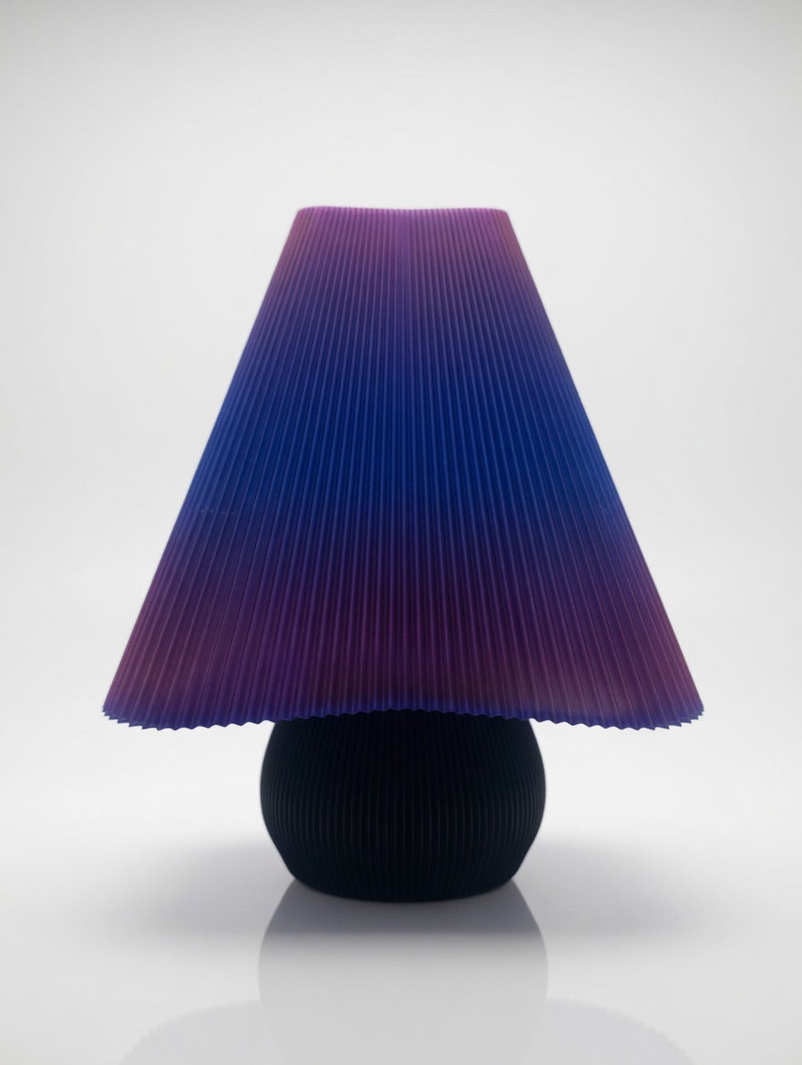 Mycelium Hikari Square Table Lamp — Cosmic Rose
