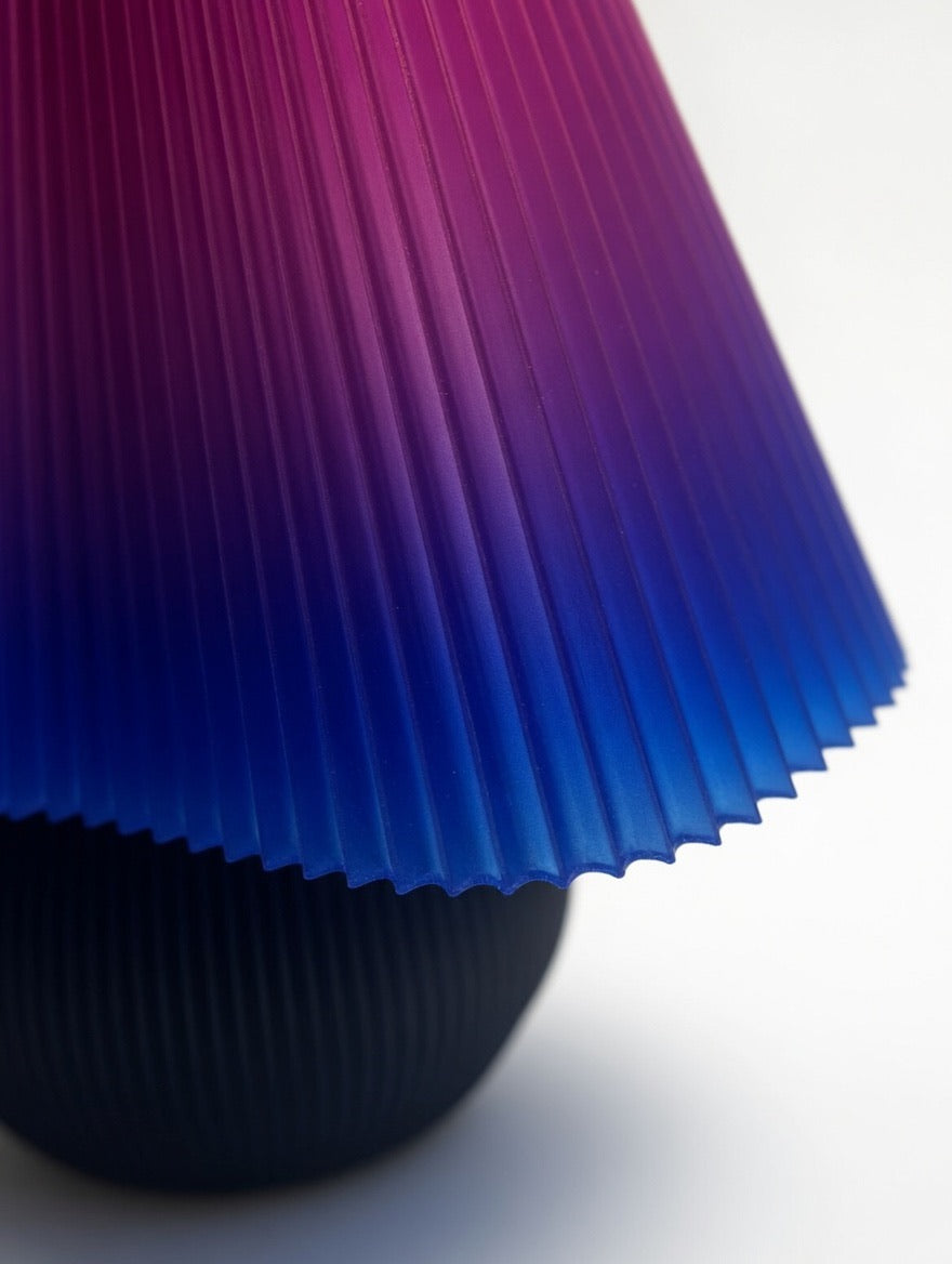 Mycelium Hikari Square Table Lamp — Cosmic Rose
