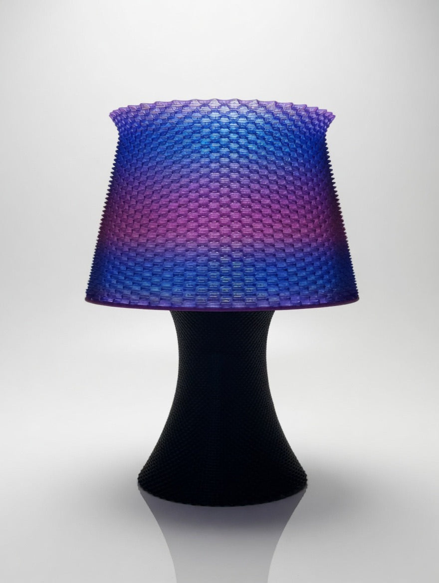 Mycelium Abstract Table Lamp — Summer Sunset