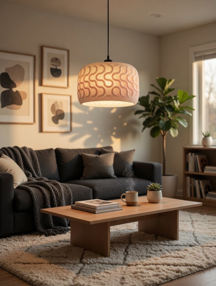 Gradient Wave Pendant Light
