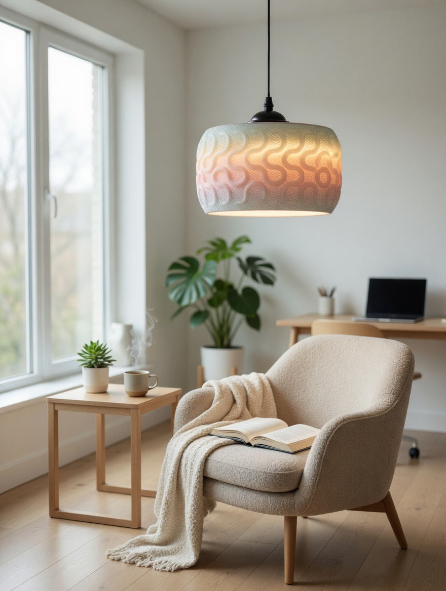Gradient Wave Pendant Light