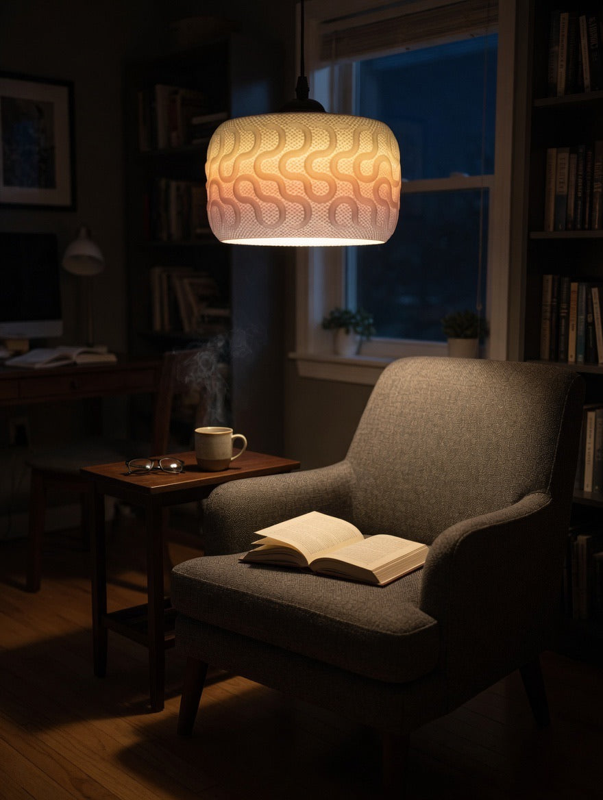 Gradient Wave Pendant Light