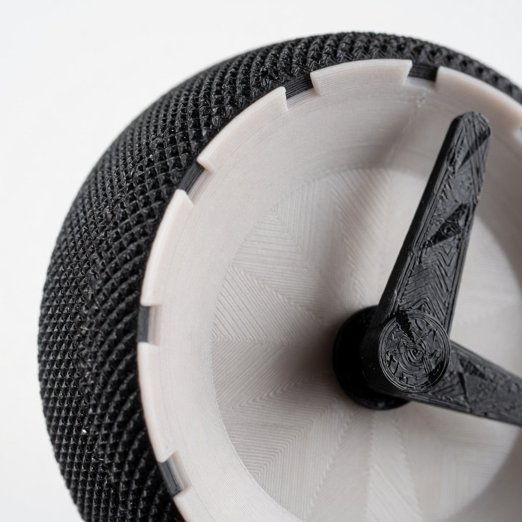 Glow in the Dark Desk Clock – 3D Printed Minimalist Table Clock | Knurled Housing | Working Mechanism