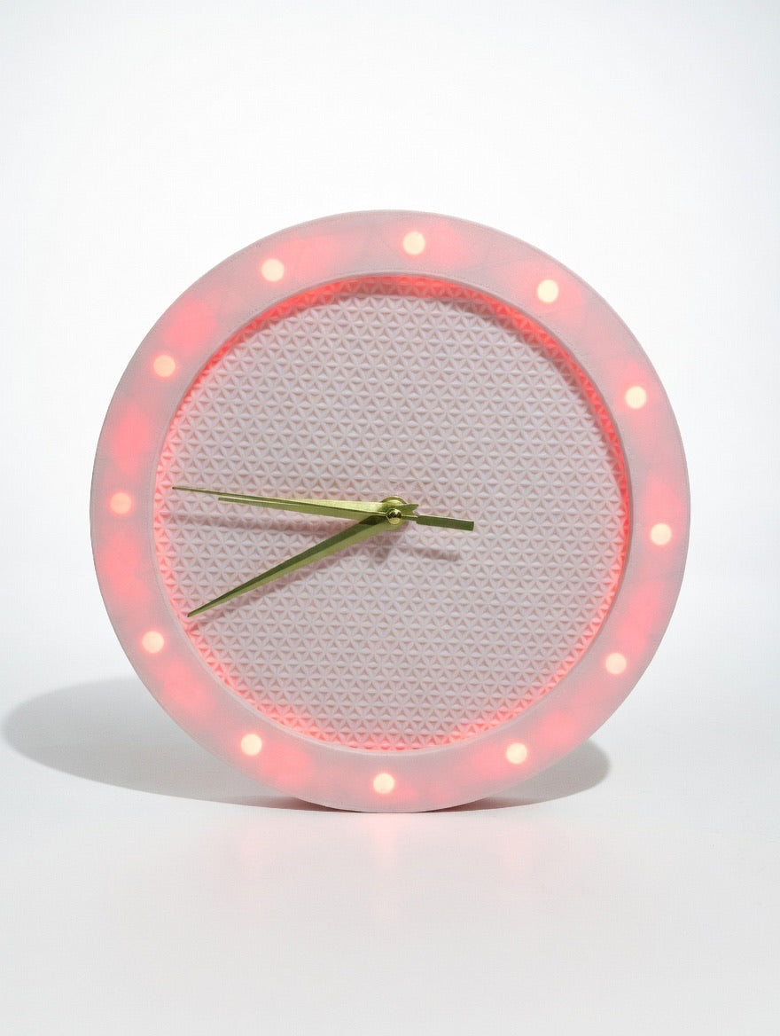 LED Designer Wall Clock – RGB Light Clock – Modern Minimalist Illuminated Clock – Made to Order