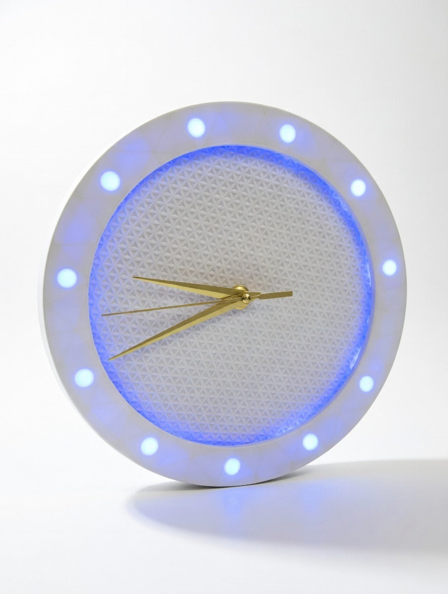 LED Designer Wall Clock – RGB Light Clock – Modern Minimalist Illuminated Clock – Made to Order