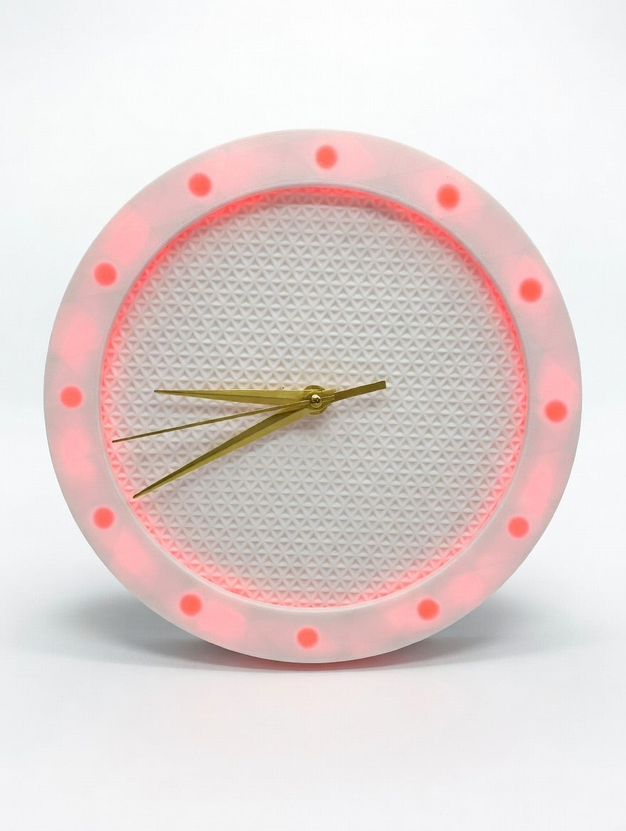 LED Designer Wall Clock – RGB Light Clock – Modern Minimalist Illuminated Clock – Made to Order