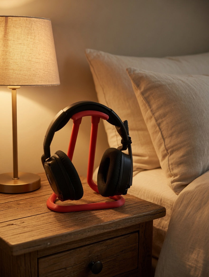 Modern 3D Printed Headphone Stand – Minimalist Desk Headset Holder | Gaming & Studio | Made to Order