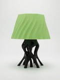 Abstract Sculptural Glow Table Lamp – 3D Printed Twisted Shade | Root Base | Glow in the Dark
