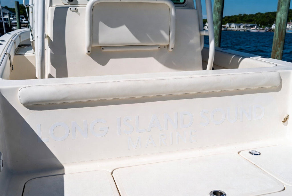 Long Island Sound Marine boat lettering